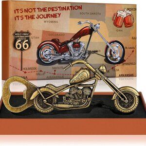 Beer Bottle Opener Motorcycle Cycle Harley Bar Man Cave Mens Barware New